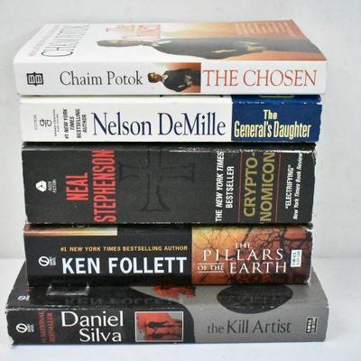 5 Paperback Fiction Books: The Chosen -to- The Kill Artist