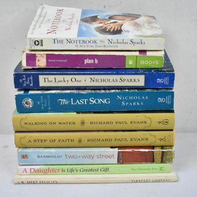 9 Misc Books, Sparks & Evans, etc: The Notebook -to- Meet Felicity