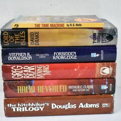 6 Fiction Books: The TIme Machine -to- The Hitchhiker's Trilogy
