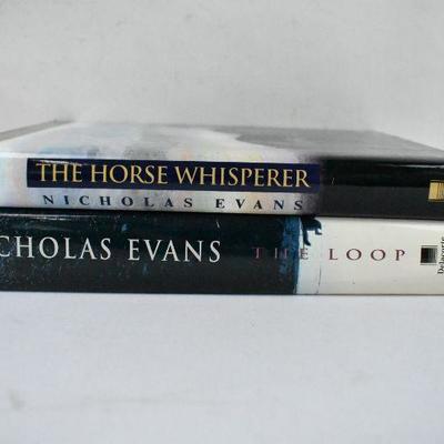 2 Hardcover Books by Nicholas Evans: The Horse Whisperer & The Loop