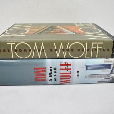 2 Hardcover Books by Tom Wolfe: The Bonfire of the Vanities and A Man in Full