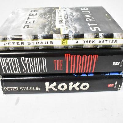3 Hardcover Books by Peter Straub: A Dark Matter -to- Koko