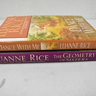 2 Hardcover Books by Luanne Rice: Dance with Me and The Geometry of Sisters