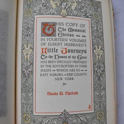 The COMPLETE Little Journeys 14 Volume Set by Elbert Hubbard