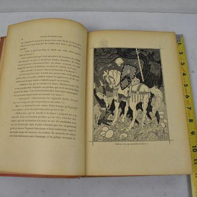 Contes Du Moyen Age - Vintage 1928, Large French Hardcover, Fragile