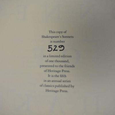 Shakespeare This Heritage Remembered V - Copy Number 529 of 1,000 Hardcover
