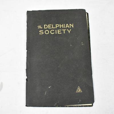 The Delphian Society - Felt-Paper Cover is Tearing, Vintage