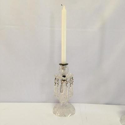 Lot 4 - Crystal Candle Sticks