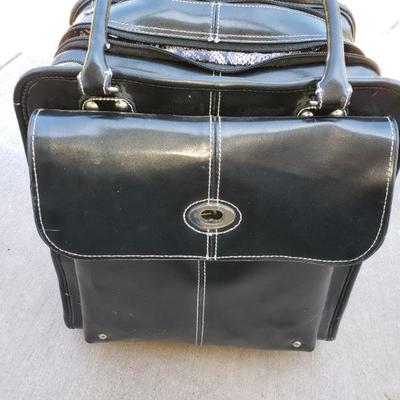 Wilson Leather rolling Briefcase 