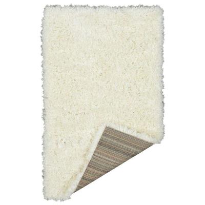 2'7" x 5' Ivory Faux Sheepskin Shag Runner Rug, Flokati - New