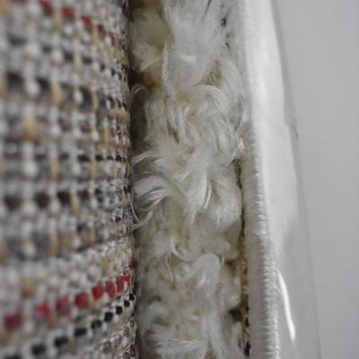 2'7" x 5' Ivory Faux Sheepskin Shag Runner Rug, Flokati - New