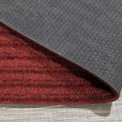 Entrance Scraper Indoor/Outdoor Doormat, Dark Red - New
