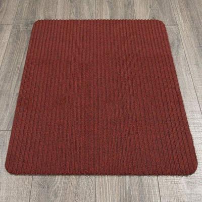 Entrance Scraper Indoor/Outdoor Doormat, Dark Red - New