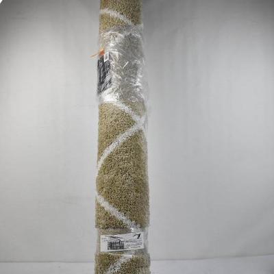 5' x 7' Diamond Design Area Rug by Mainstays, Tan & Cream - New, $50 @ Walmart