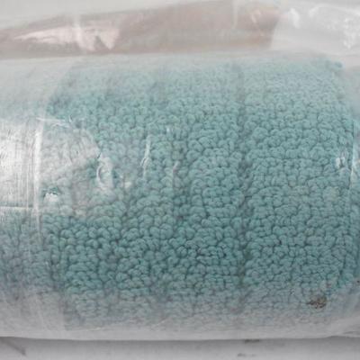 3 Piece Teal Rugs by Mainstays Dylan Solid Pattern Accent Rug Set - New