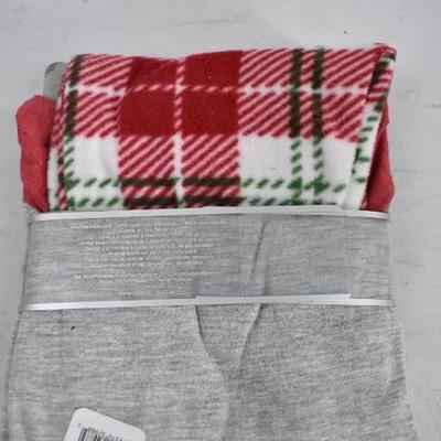 Children's Pajama Set, Red & Gray Christmas, Size Small 4-6 - New