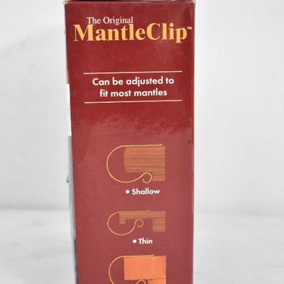 The Original Mantle Clip, Set of 4, Oil Rubbed Bronze Toned Metal - New