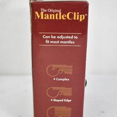 The Original Mantle Clip, Set of 4, Oil Rubbed Bronze Toned Metal - New