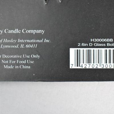 4x Glass Bobeches Candle Rings, 2.6" Each - New