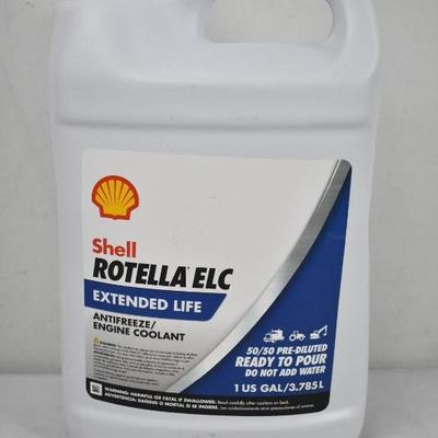 Shell Rotella ELC Extended Life 50/50 Antifreeze, 1 Gallon - New