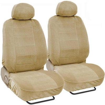 Car Seat Covers for 2 Seats & 2 Headrests, Beige Premium - New - $28 Retail