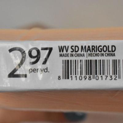 8 Yards Solid Marigold Fabric - Waverly Insp. 100% Cotton 44" - New - $24 Retail