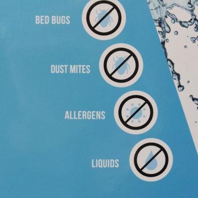 Twin XL Zippered Mattress Encasement Bed Bug and Waterproof Protector - New