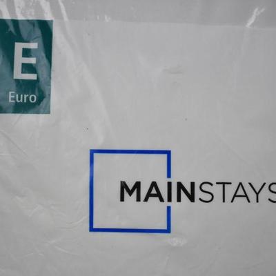 Euro Pillow Form by Mainstays 26" x 26" Machine Washable - New