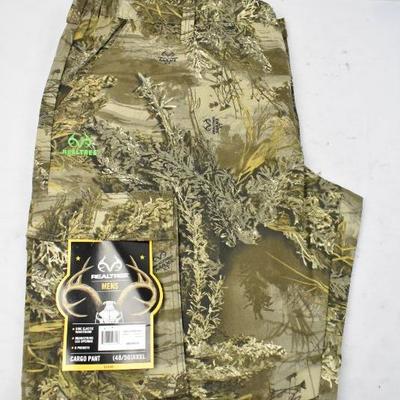 Realtree Men's Cargo Pant, Realtree Max, XXXL 48/50 - New