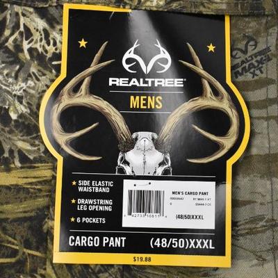 Realtree Men's Cargo Pant, Realtree Max, XXXL 48/50 - New