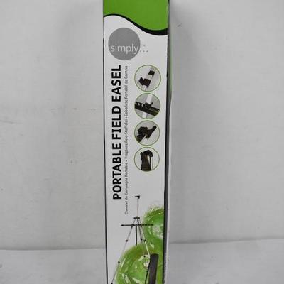Portable Field Easel, Adjustable Aluminum Easel with Carry Bag - New
