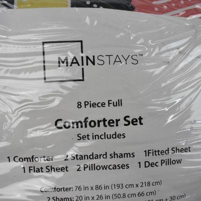 8 Piece Full Size Dauphine Bed In A Bag by Mainstays - New, $45 Retail