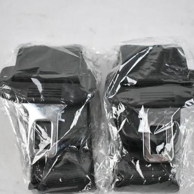 2x W14" Car Seat Belt Extenders Safety Certified, Flexible Length - New