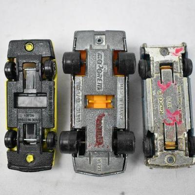 13 Piece Vintage Toy Cars Collection: 10 Hot Wheels (1974-2002) & More