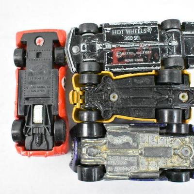 12 Piece Vintage Toy Car Collection: 5 Hot Wheels (1981-2003) & More