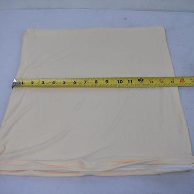 Stretch Sofa Cover, Elastic Protector + Pillow Cover. Light Peach - No Packaging