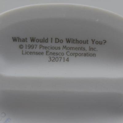 2 Precious Moments Statues, "Blessed Are They..." & "What Would I Do..." w/Box