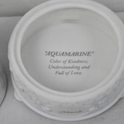Precious Moments "March" Bell with Stand/Holder & September Mini Plate