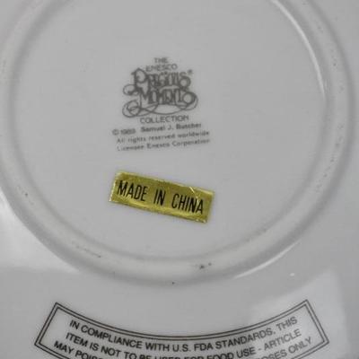 Precious Moments "March" Bell with Stand/Holder & September Mini Plate