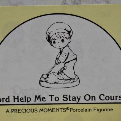 Precious Moments Statue "Lord Help Me To Stay On Course", With Box , 1994