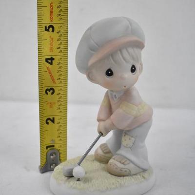 Precious Moments Statue "Lord Help Me To Stay On Course", With Box , 1994
