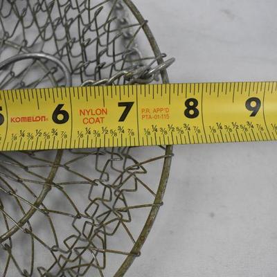 Metal Mesh Hanging Baskets, Approximately 3 Feet