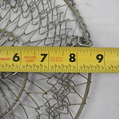Metal Mesh Hanging Baskets, Approximately 3 Feet