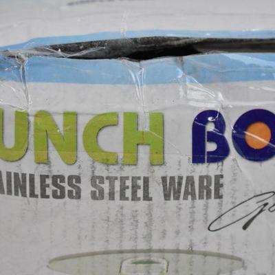 Portable Lunch Box, Green, Stainless Steel