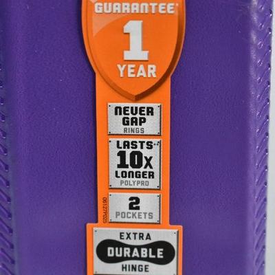 Whiteboard 10" x 13" and Purple 3-Ring Binder (Bent) 2"