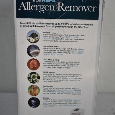 Holmes Allergen Remover Air Purifier Mini-Tower w/ True HEPA Filter, Three Speed