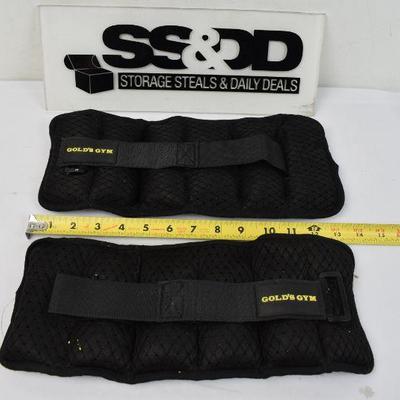 Gold's Gym Ankle Weights, 2.5 Pounds Each, Adjustable Band