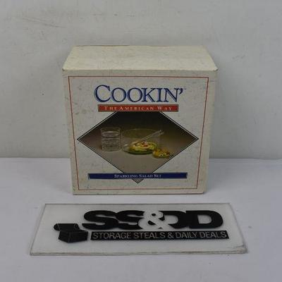 6 Piece Vintage Cookin' The American Way Sparkling Salad Set