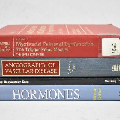 4 Hardcover Medical Books: Myofascial Pain -to- Hormones