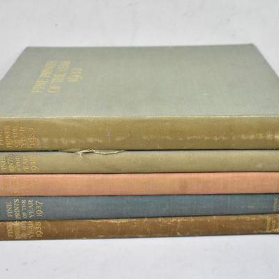 Fine Prints of the 1930s: 5 Hardcover Books: 1933, 1935-38 - Vintage